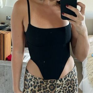 Fashion Nova Black Shapewear Bodysuit